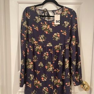 Floral Long Sleeve Dress